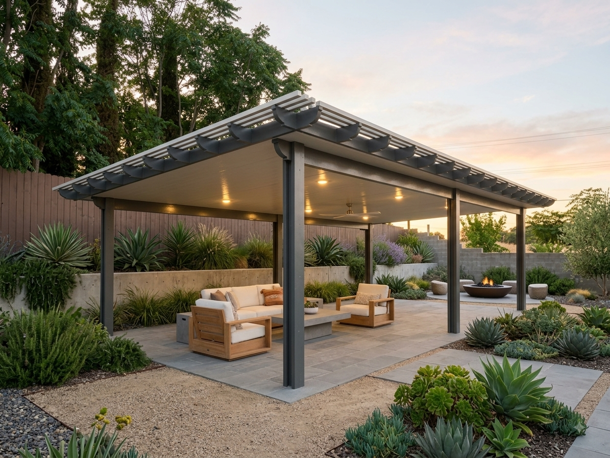 Insulated Patio Covers installed on a Northern California home