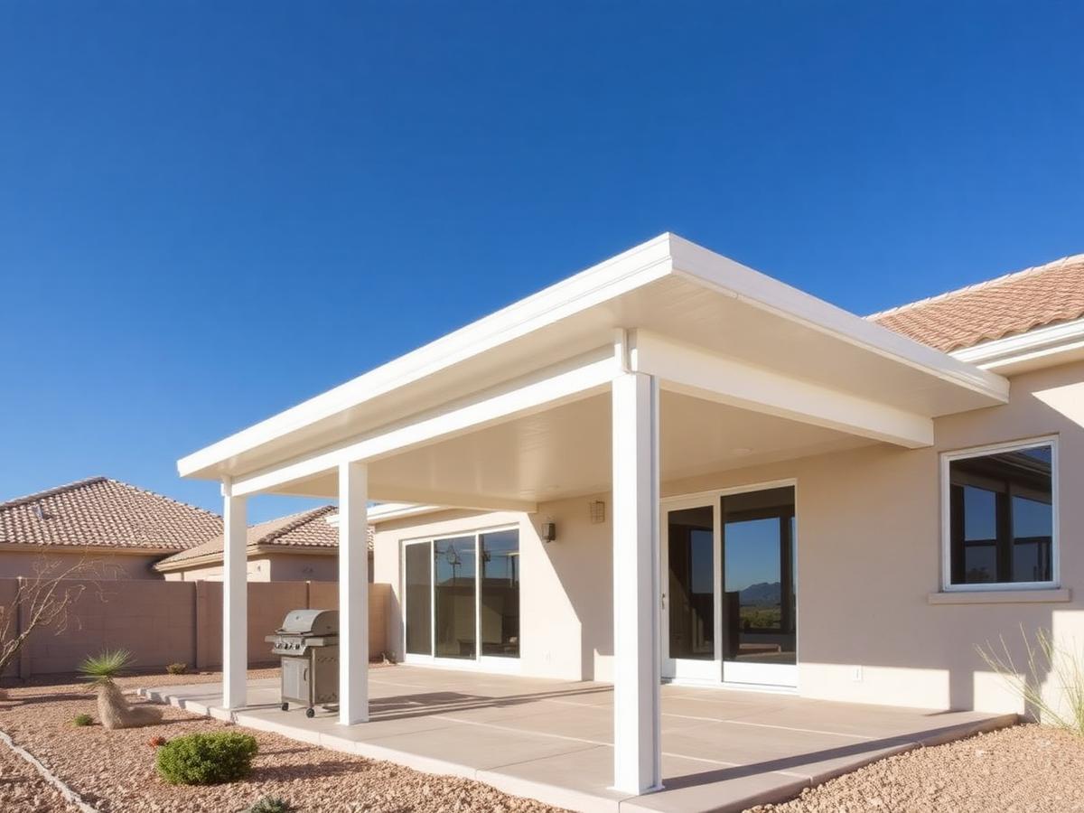 Flat Pan Patio Covers installed on a Northern California home